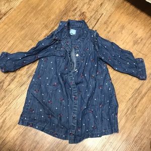 BabyGap denim shirt dress. Girls 2T.